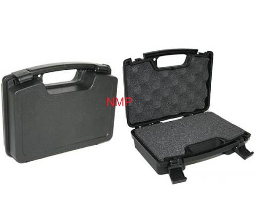 10 inch Hard Plastic Pistol Gun Case WITH CUT OUT FOAM Anglo Arms