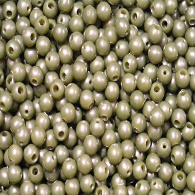 8MM GREEN (PLASTIC) SHOCK BEADS 1 PACK OF 50 (approx)