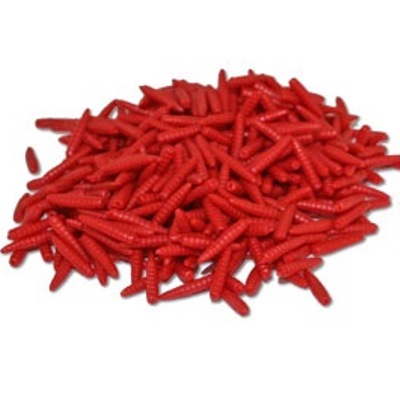 DYNO ( ARTIFICIAL BAITS / IMITATION BAITS ) PopUp ( Buoyant ) Small Red Maggot each (Supplied in a resealable bag)