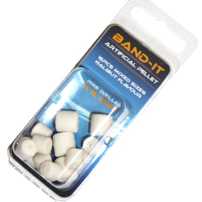 BAND-IT Artificial Flavoured Floating Pellet Mixed Sizes 6, 8, 10mm White Colour, Fishmeal Flavour ( BAN109 )
