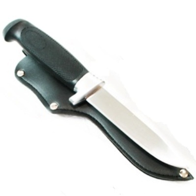 Black Handle Hunting / filleting knives 23cm total length With holster ( 114-4W-2 )