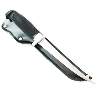 Black Handle filleting knives 31cm total length With holster ( 114-7w-4 )