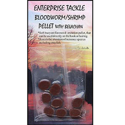 Enterprise Tackle (ARTIFICIAL / IMITATION BAITS:)  Bloodworm/Shrimp Pellet with Belachan 8mm (LARGE)
