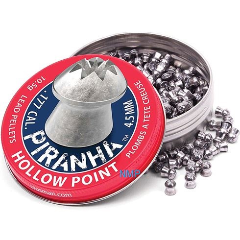 Crosman Premier Piranha Hollow point .177 Calibre 10.5 Grains tins of 400 x 12 tins