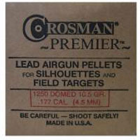 Crosman Premier Domed CALIBRE .177 Air Gun Pellets (1250 box - 10.5g)