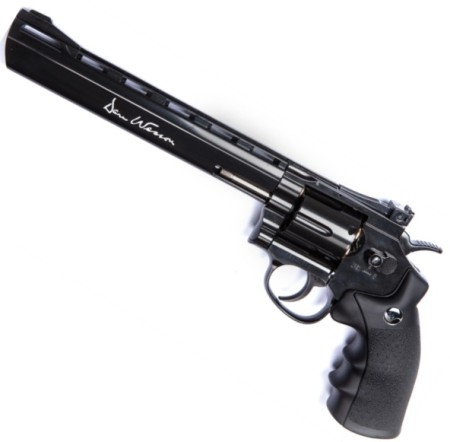 ASG Dan Wesson 177 Lead Pellet CO2 Pistol 8" Barrel Black Revolver ( 6 shot Pellet ) Sold as seen (Ex Demo stock collected from store and paid in cash) Ex Demo