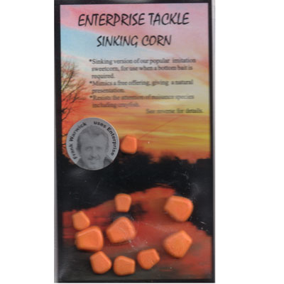 Enterprise Tackle (ARTIFICIAL / IMITATION BAITS:)  Sweetcorn SINKING ( ORANGE ) mixed sizes