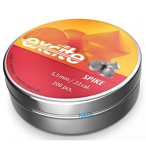 H&N Excite Spike Pellets .22 calibre 5.50mm, 15.74 grain tin of 200 x 5