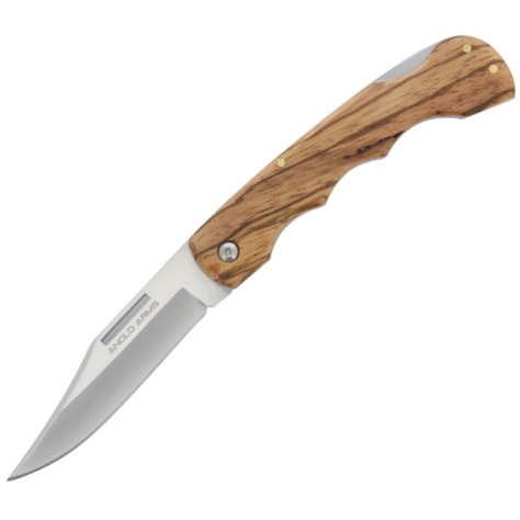 8 inch Lock Knive With Zebrawood Handle (681)