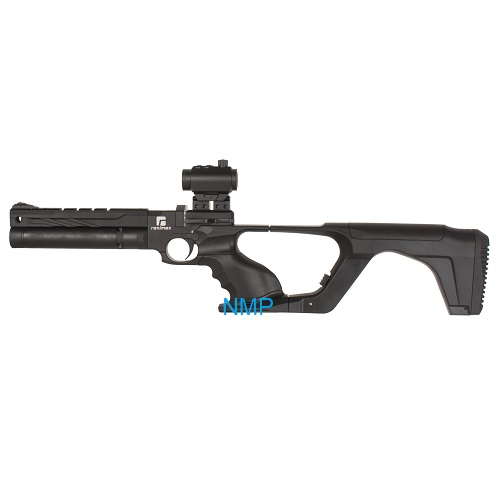 Reximex Mito regulated PCP air pistol BLACK with removeable synthetic shoulder stock  .22 calibre 7 shot