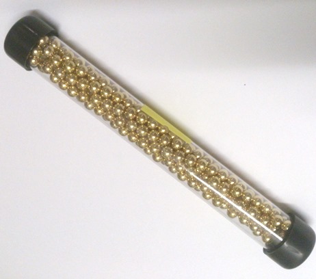 NMP PREMIUM GRADE STEEL GOLD BB's (approx. 220 per TUBE) .177 (4.5mm)