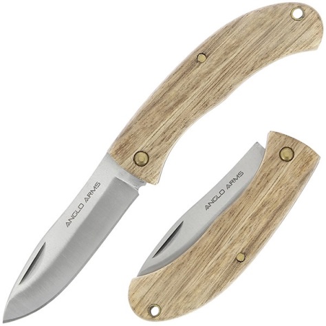 3 inch None Lock Wooden Folding Knives ( Light Brown 5 )