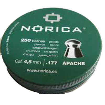 Norica Pellets Apache Semi Pointed 4.5 (.177) (Tin 250) x 10 tins