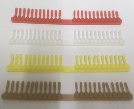 Strip of 24 Quickstops - HAIR RIG BAIT STOPS 12 small and 12 large ( YELLOW )