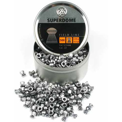 RWS Superdome (5.5mm) 14.5 gr air gun pellets tin of 500 x 10 tins