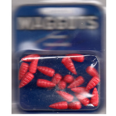 Waterline (ARTIFICIAL / IMITATION BAITS:)  MAGGOTS ( RED )