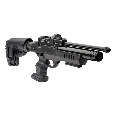 Webley Eclipse PCP Air Pistol Max 5.5ft/lbs Detachable Black Polymer Adjustable Ambidextrous Stock 12 shot .22