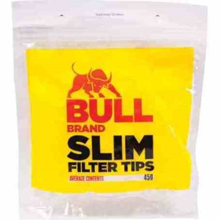BULL BRAND SLIMLINE FILTERS YELLOW JUMBO BAG (Pack Size: 450 tips)