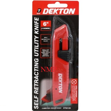 DEKTON SELF-RETRACTING 6" (150mm) CUTTING KNIFE