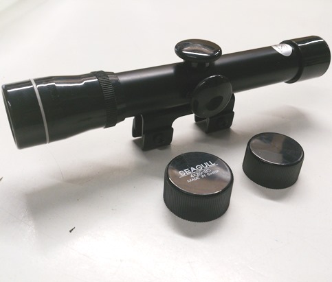 4 x 20 185 PISTOL SCOPE with fixed dove tail mounts (seagull)