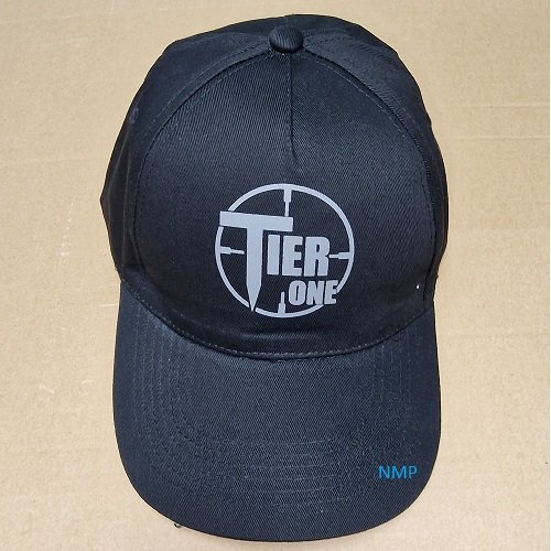 Tier One Embroidered Logo Cap Black