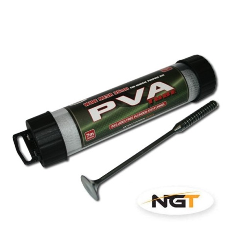NGT Wide Tube 7m x 35mm PVA Mesh - With Free Plunger